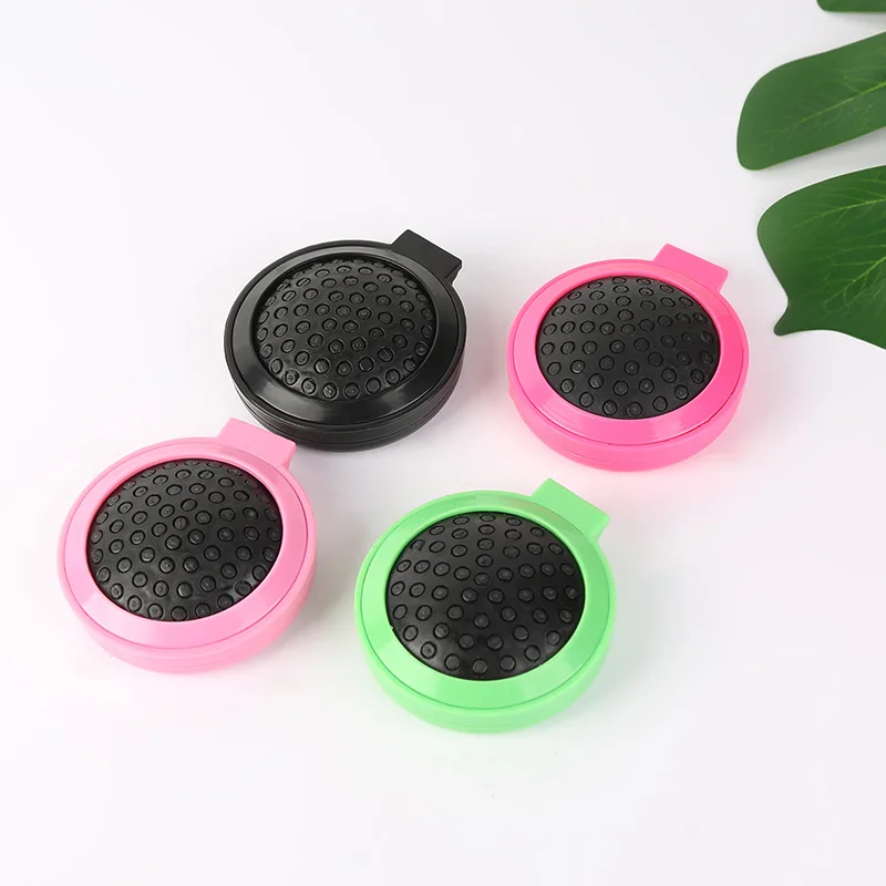 
Custom Logo Travel Compact Folding Pocket Mini detangling Hair Brush with Mirror 