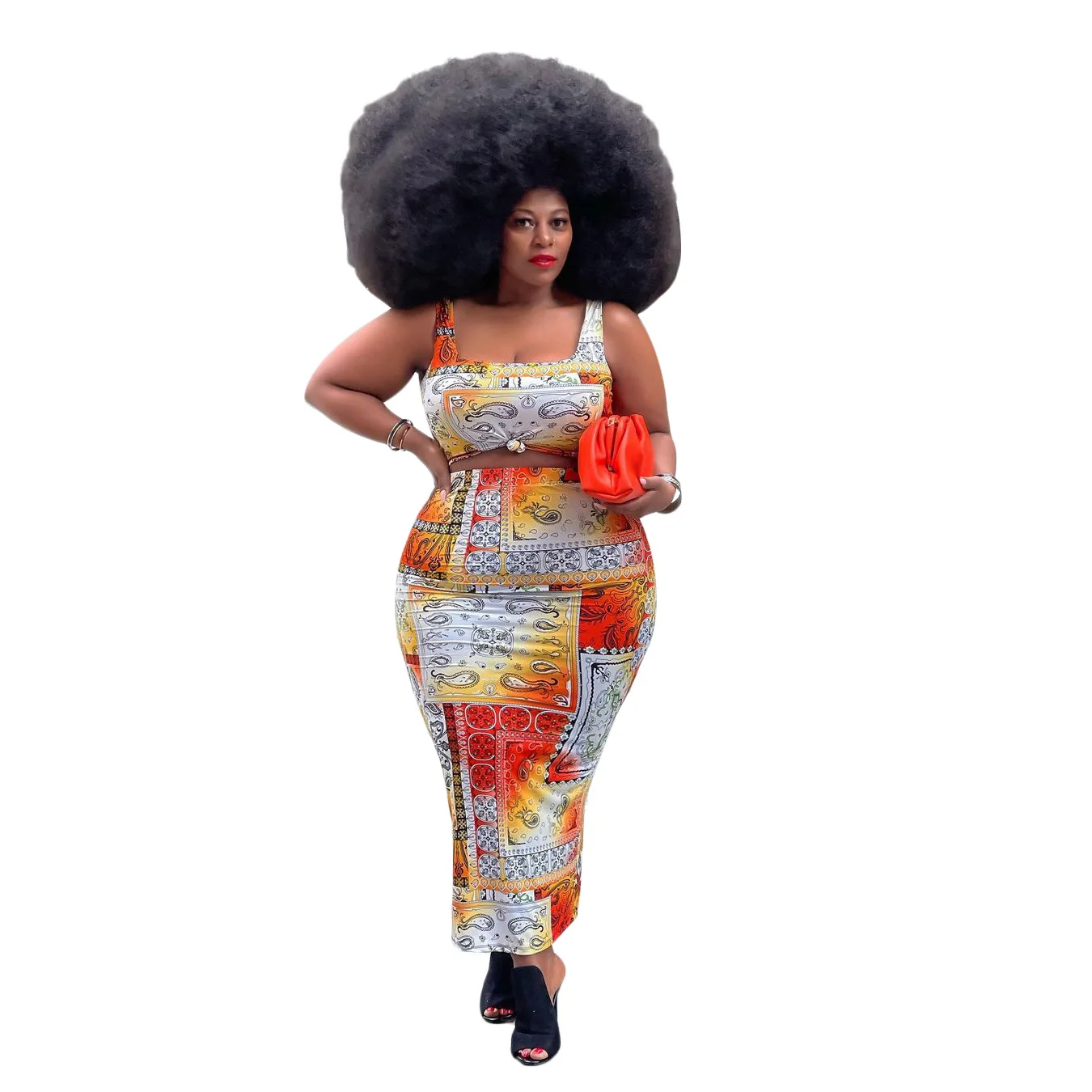 New Arrive Plus Size Women Clothing 3xl 4xl Floral Square Collar Plus Size Dress for Fat Woman