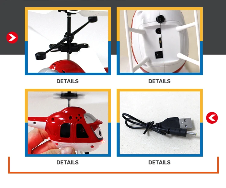  Датчик самолета Мини игрушки оптом Китай Helikopter детская рука RC управление индукция hubschrauber