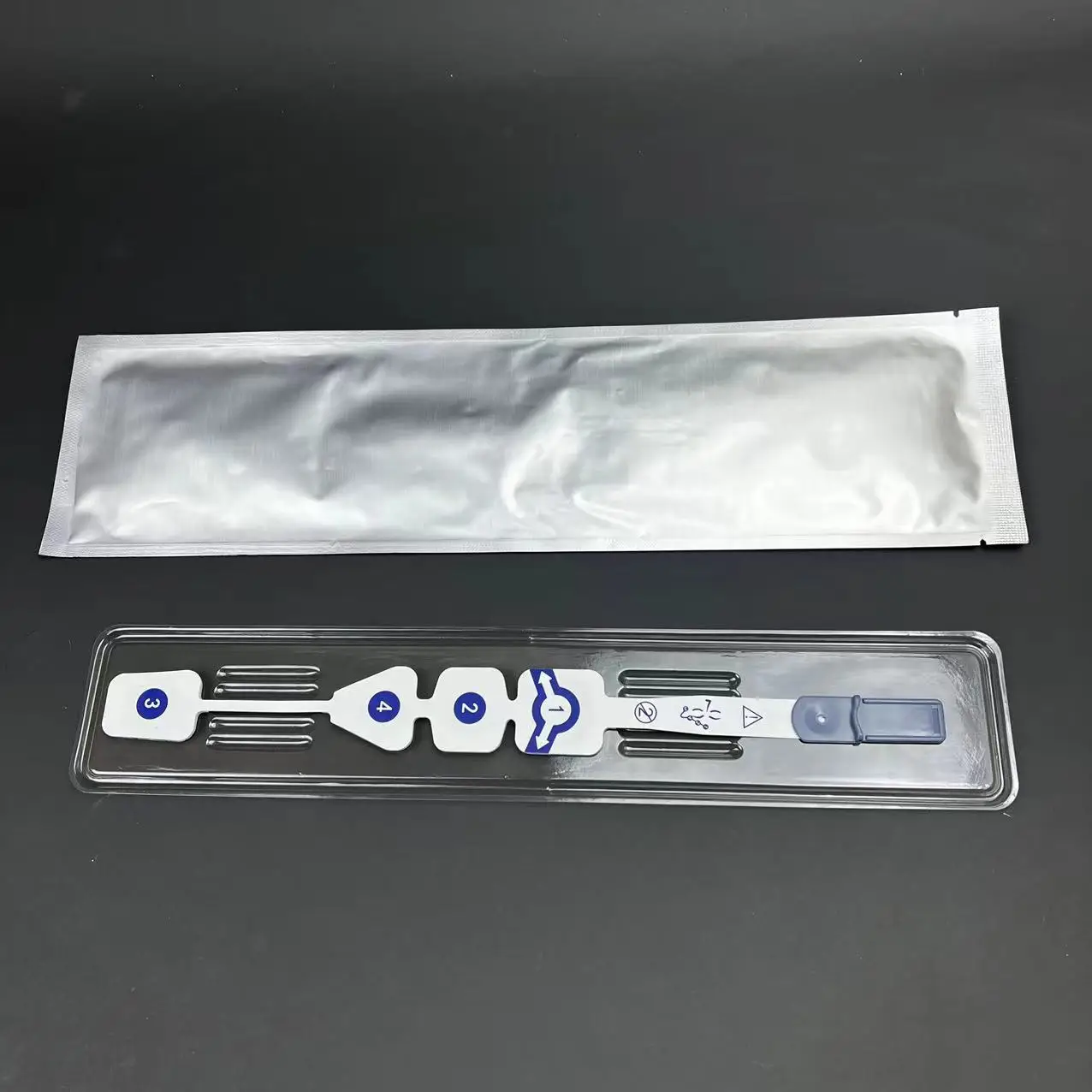 Disposable forehead paste EEG sensor with 4 electrodes