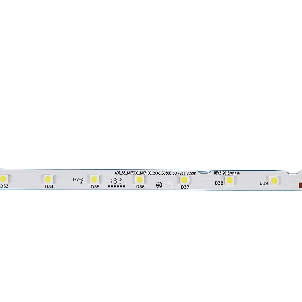 СВЕТОДИОДНАЯ ТВ-лента подсветка ТВ полосы света 40 светодиодов AOT-55-NU7100-2X40-3030C адвокатского сословия СИД для UA55NU7300 ремонта