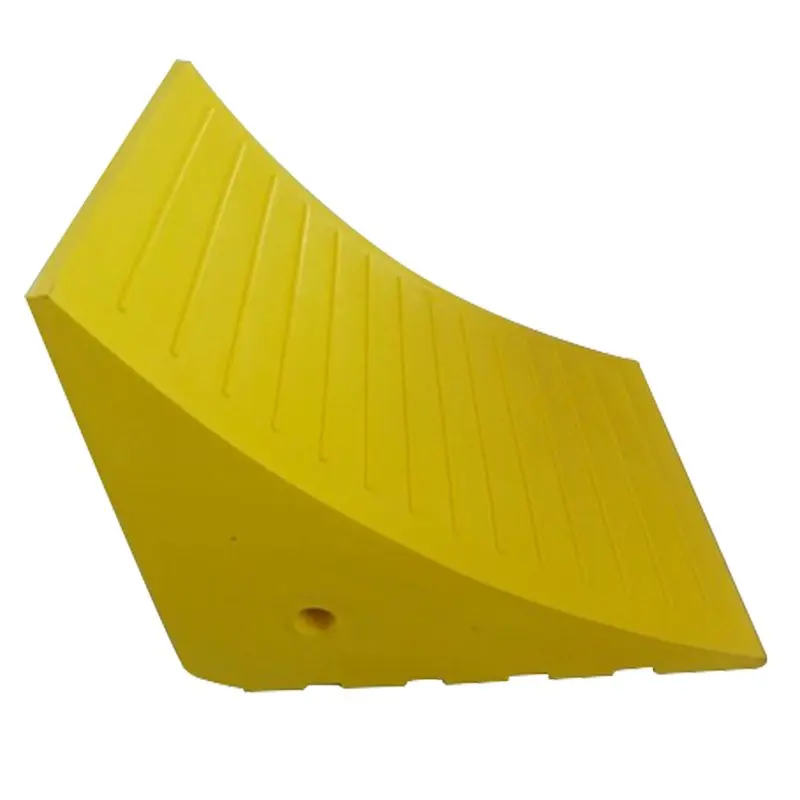 PU Foam Truck Bus Wheel Stopper Car Vehicle RV Trailer Polyurethane Urethane Wheel Chock with 120 Ton Load