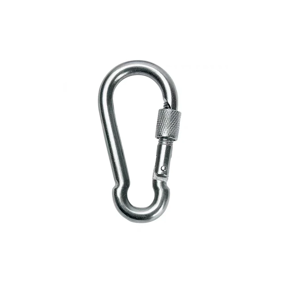 Stock SS304 SS316 Snap Hook With Screw Carabiner Spring Snap Hook For Climbing