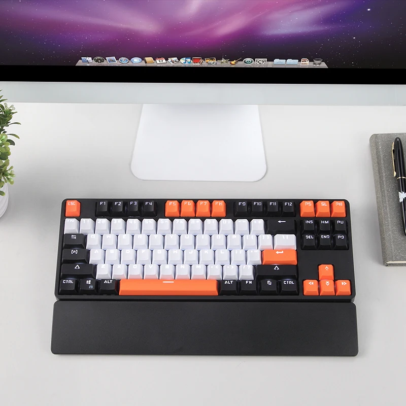 2022 New Design cheap mini 87 key mechanical keyboard gaming wireless