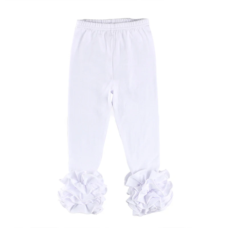 Детские леггинсы для От 0 до 6 лет хлопок брюки с оборками детей ясельного возраста рюшами штанишки