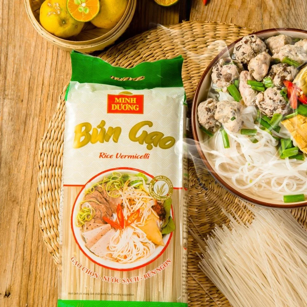 Minh Duong Halal Rice noodle 1.2 mm - Bun gao Minh Duong rice vermicelli for cooking
