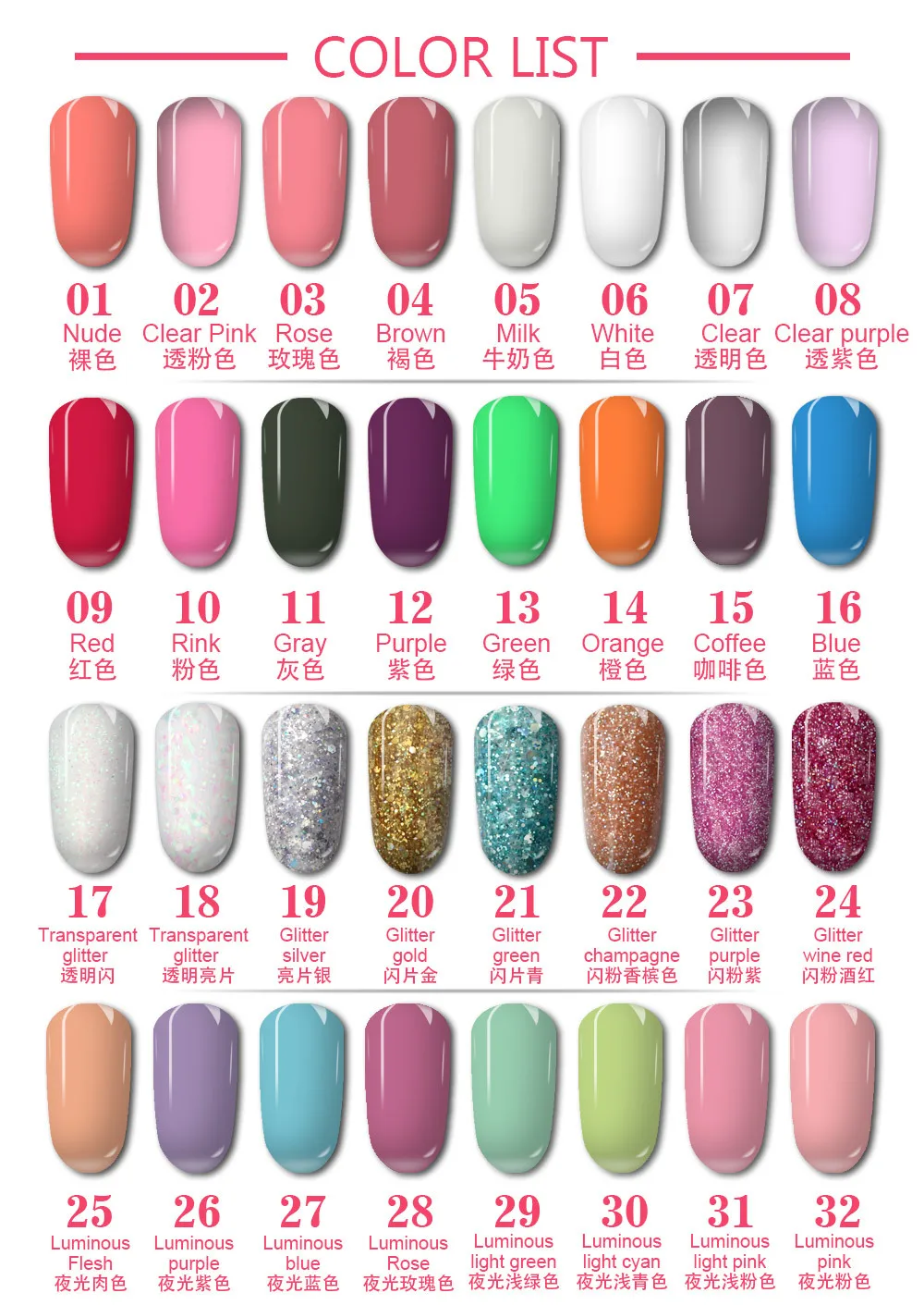 Professional diy nail art  kits Portable UV Nail Dryer LED Lamp acrylic poly gel kit Soak Off Gel Nail Polish Set