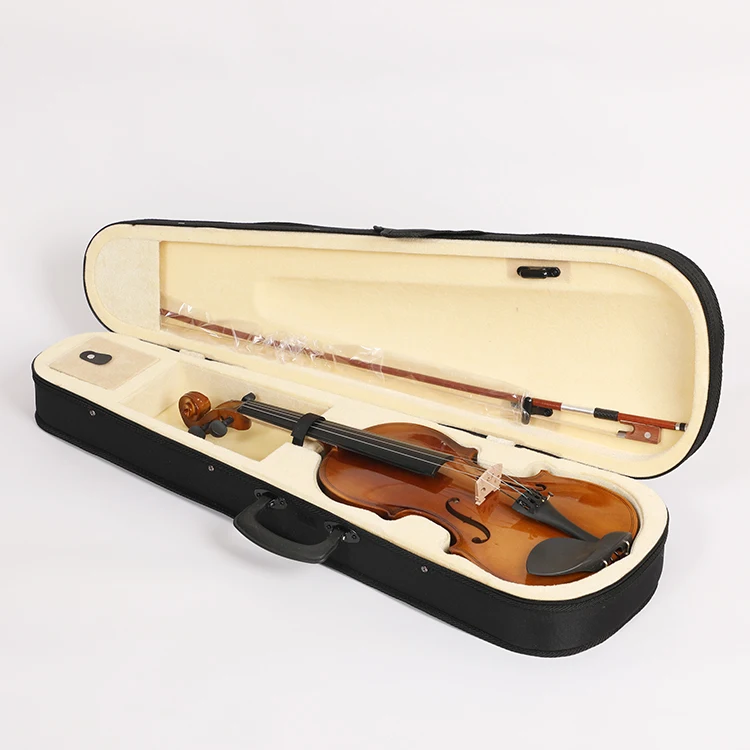 Cheap In Stock String Music Instruments Linden Plywood Matte Violin
