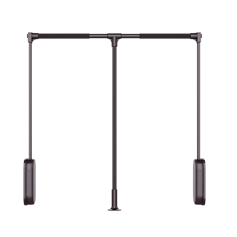2025 Soft-Close Wardrobe Lifter Aluminum Expanding Heavy duty steel Tubing with ABS Housing