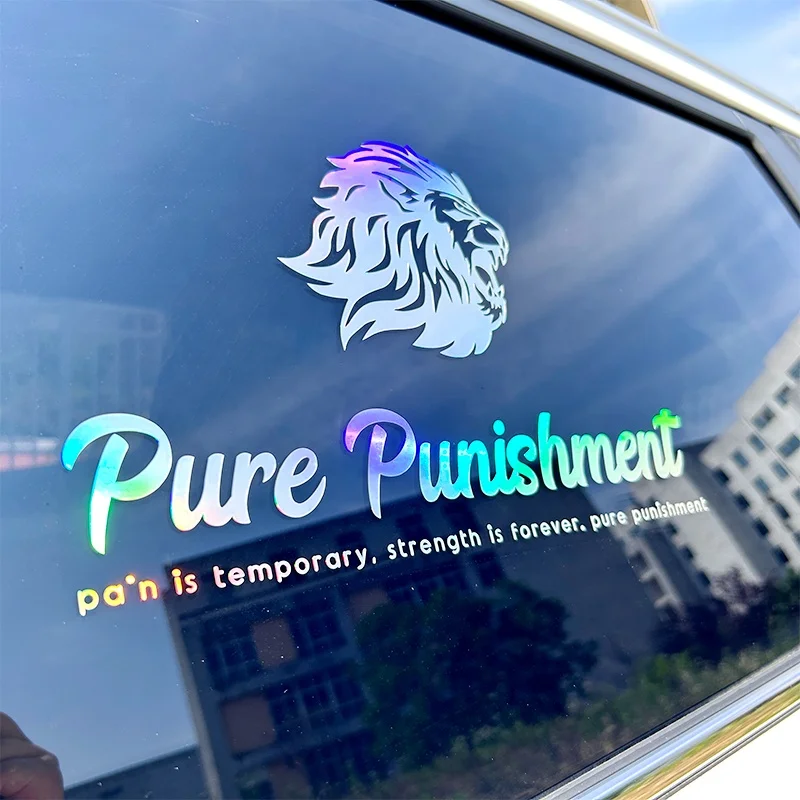 UV Resist Weatherproof Die Cut Logo 3d UV Transfer Stickers Bumper Windshield Outdoor Vinyl Car Window Decal Custom Car Stickers