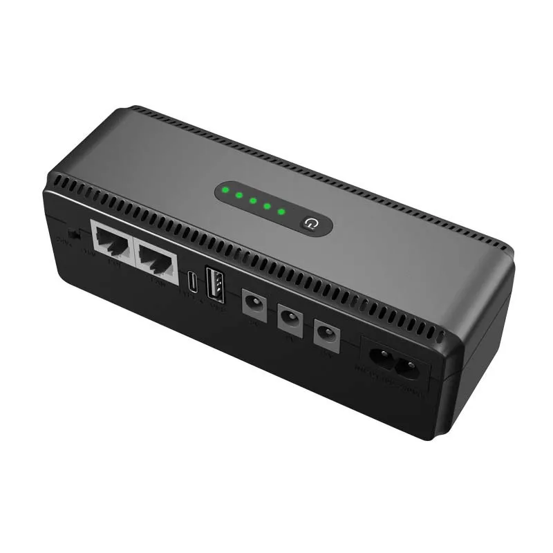 CWUPS низкая цена черный белый мини-ups 5v 9v 12v внешний аккумулятор Резервное копирование ups для 20000 millia mps маршрутизатор 110v