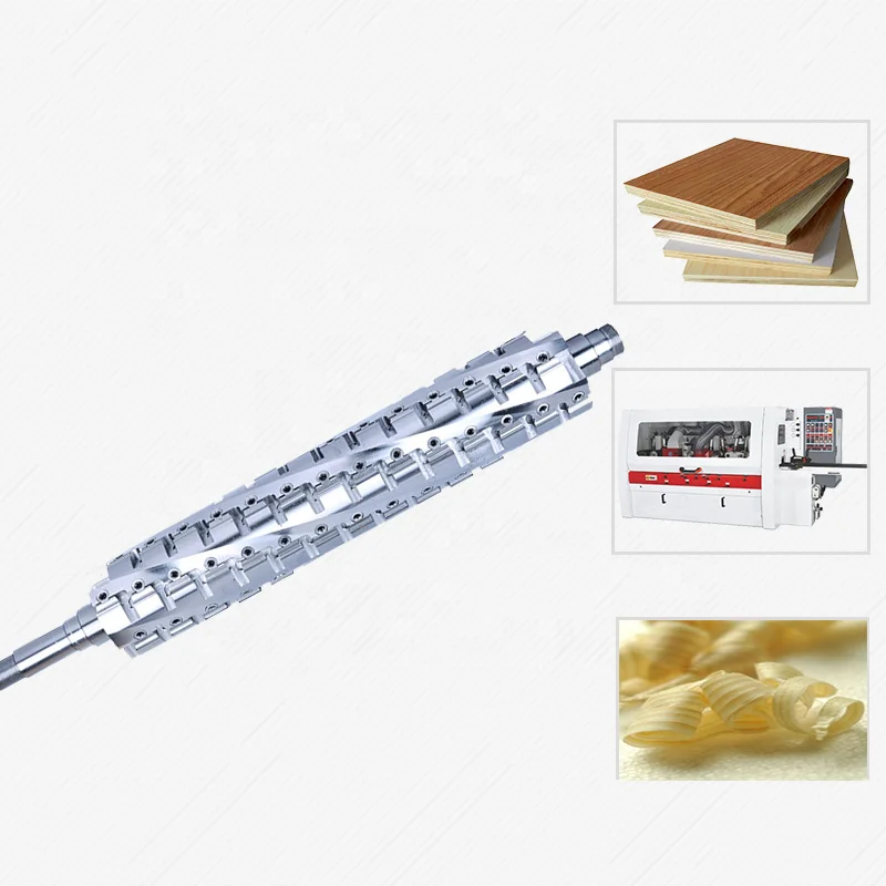 ZICAR Light /Heavy Duty 12 Inch Planer Thickness Jointer Shaft Helical Spiral Cutter Head