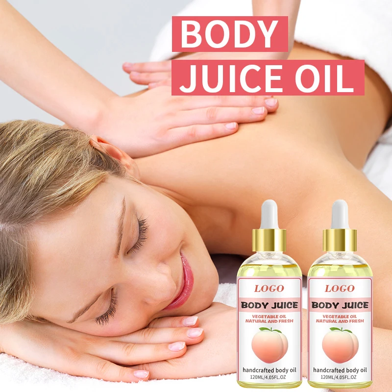 Shiny and Moisturizing Skin Essential Shimmery Glow Mist Face and Body Oil Body Perfume Peach Oil Wholesale
