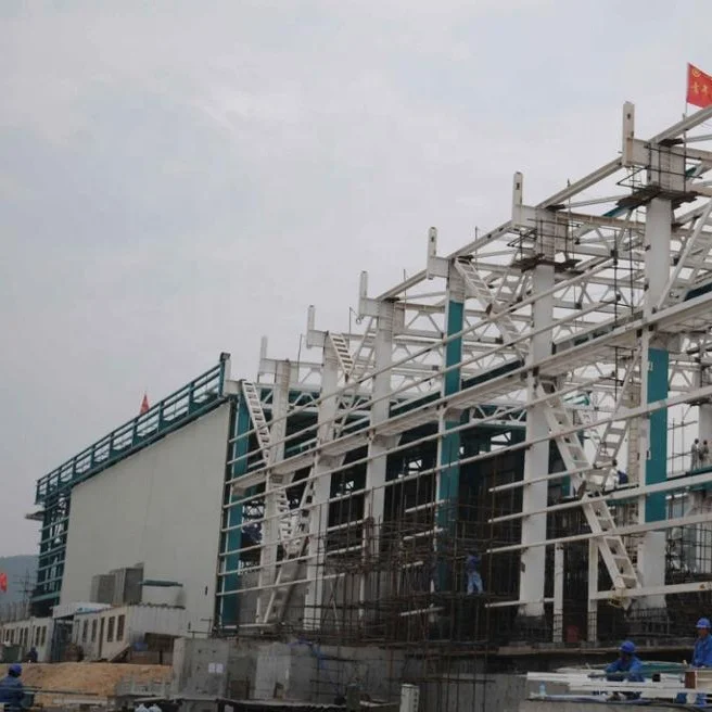 Light Steel Structure China Prefabricated Warehouse Project in Thailand Shop 3D Model Design