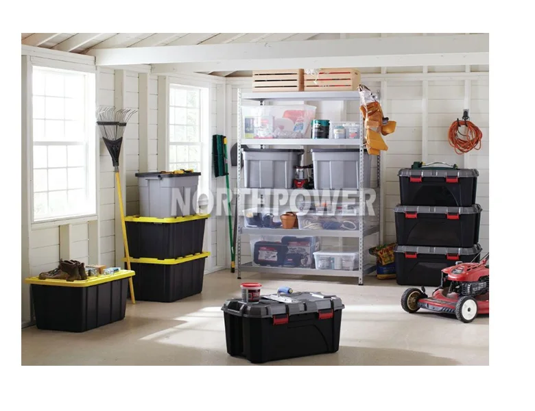 17 Gallon Lockable Plastic Container Storage Tote Container Heavy duty Large storage box