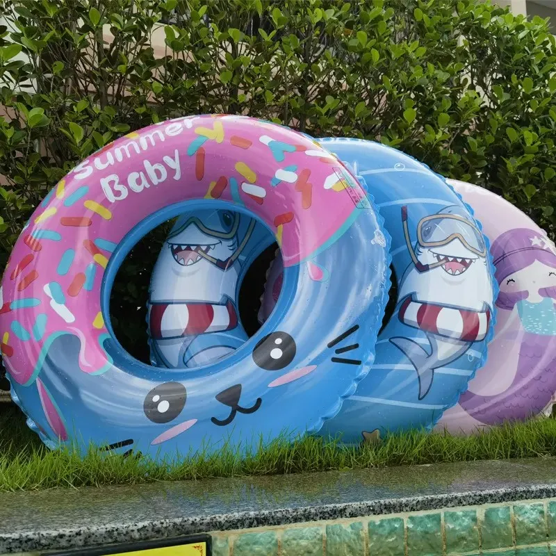 JIUURAN Factory Price Fruit Pool Floaty Pool Float Tube Water Ring Summer Party Fruit Multi-color Inflatable Swimming Rings