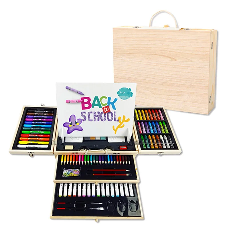 Hot-selling good quality art set 258 pcs art set art canvas paint set supplies For Kids