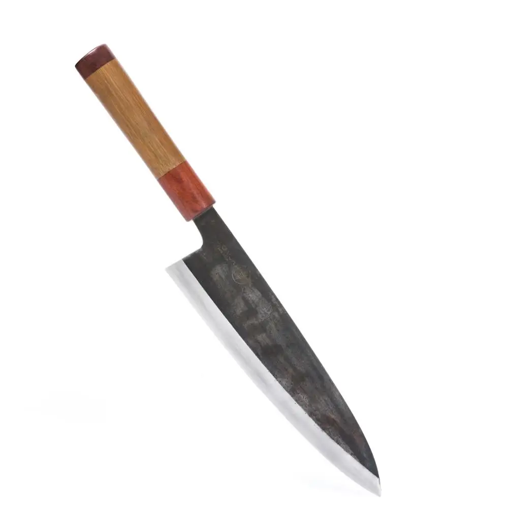Cheap Price  Japanese Kitchen Knife  High Quality Santoku 180 Hand Forged Knife Rosewood Wooden Handle  High Carbon steel