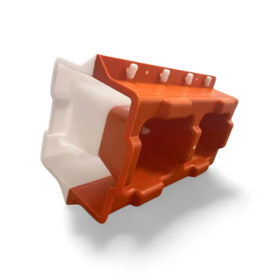 Renfa high quality price advantage decorative plastic Interlocking concrete cement  hollow block brick molds for wall for sale