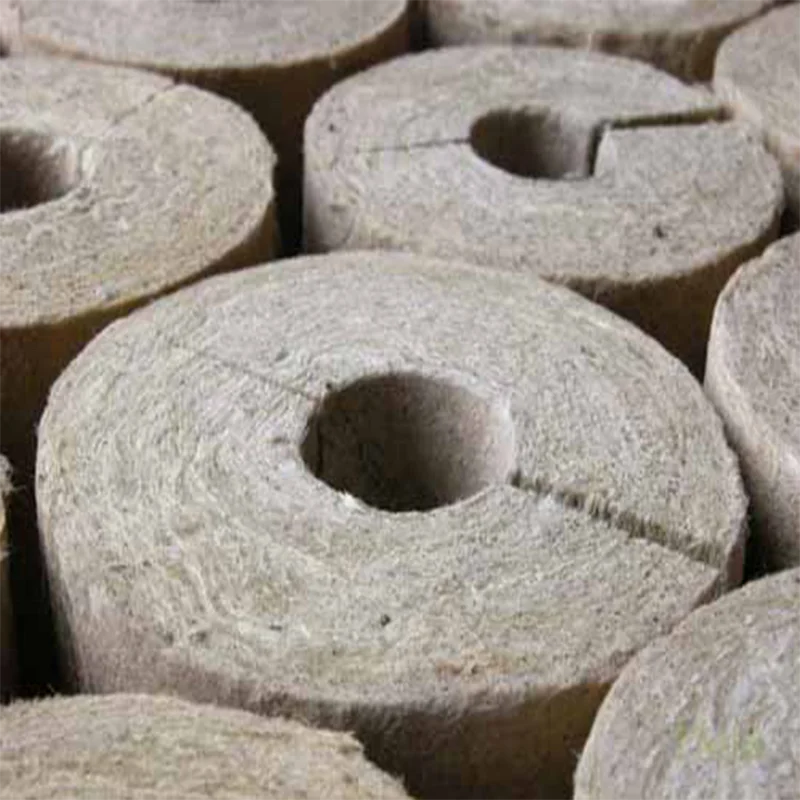 high temperature 650c Food or industry steam pipelines environmental protection mineral rock wool tubes cubes cover with foil