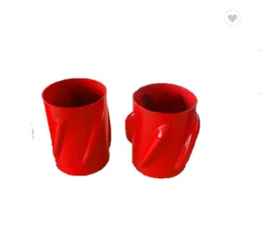 Densen customized high precision casing centralizer with spiral roller for vertical oilwell
