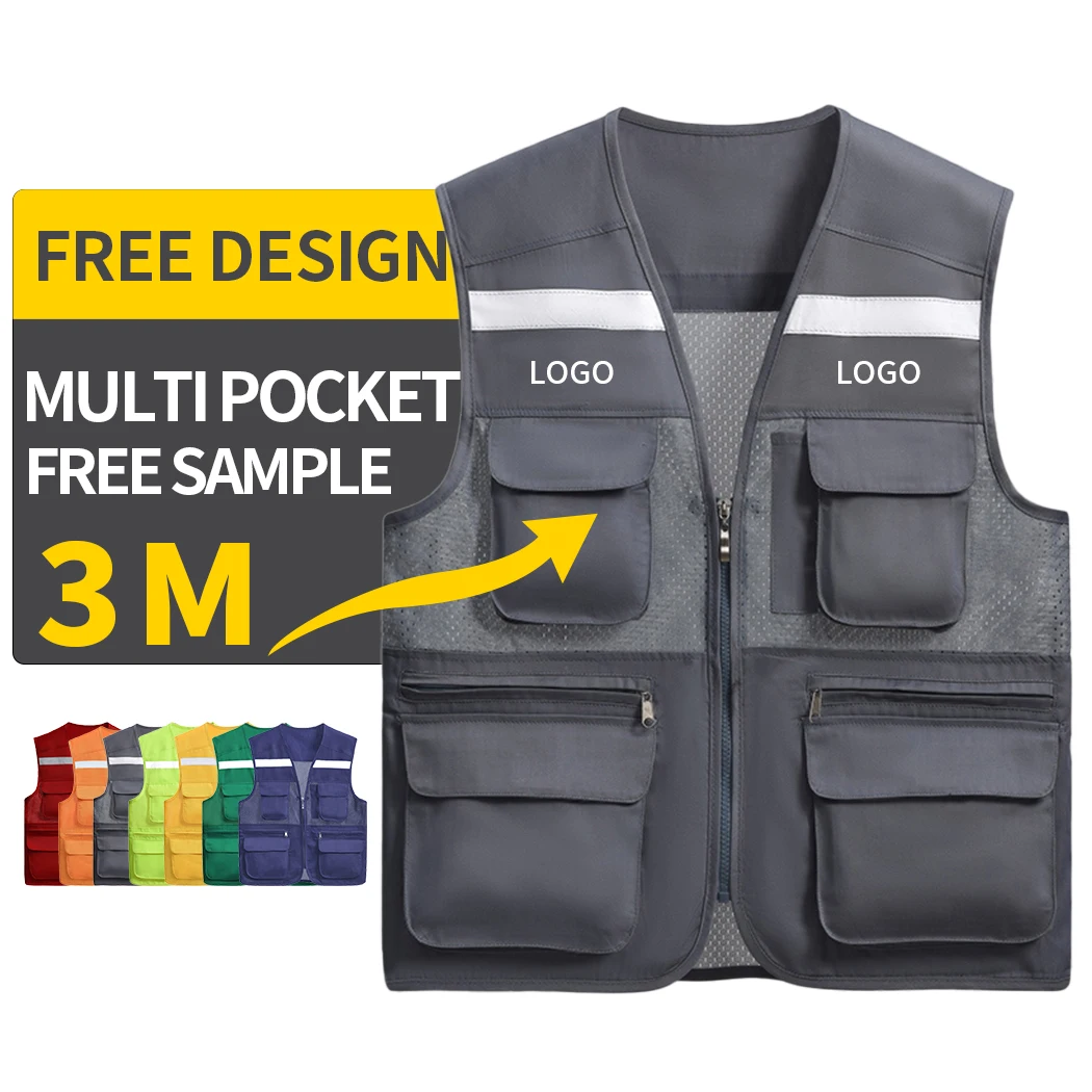 multi pocket vest Fisherman Vest Waistcoat For fishing Climbing Journalist Photography Camping work Vest