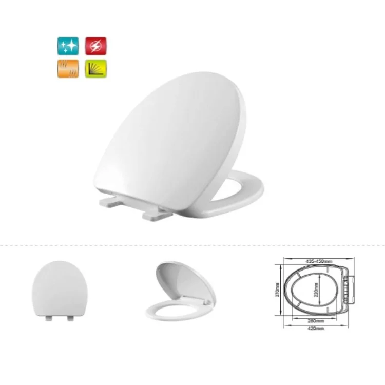 Custom Egg Shape Toilet Cover Seat Wholesale Elongated Toilet Seat Cover Family Plastic Toilet Cover Seat