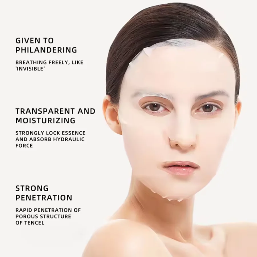 Hot Sell Private Label  Lemon Facial Sheet Mask Moisturizing Whitening Hydrating Natural Beauty Organic VC Essence Face Mask