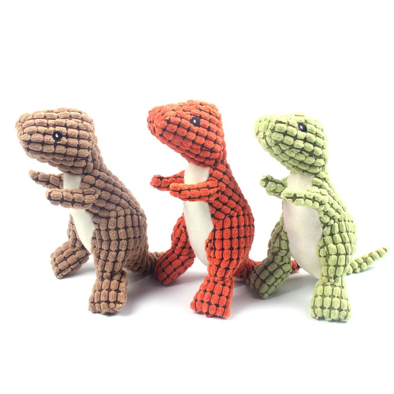 Wholesale Spot Pet Plush Sounding Toy Dinosaur Vent Bite Resistant Puzzle Dog Training Supplies