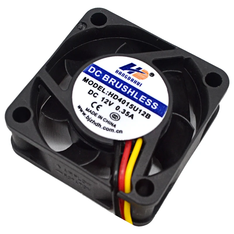 Spot cheap PBT material 4cm brushless dc axial fan cooling 4015 3pin fan 12v 40x40