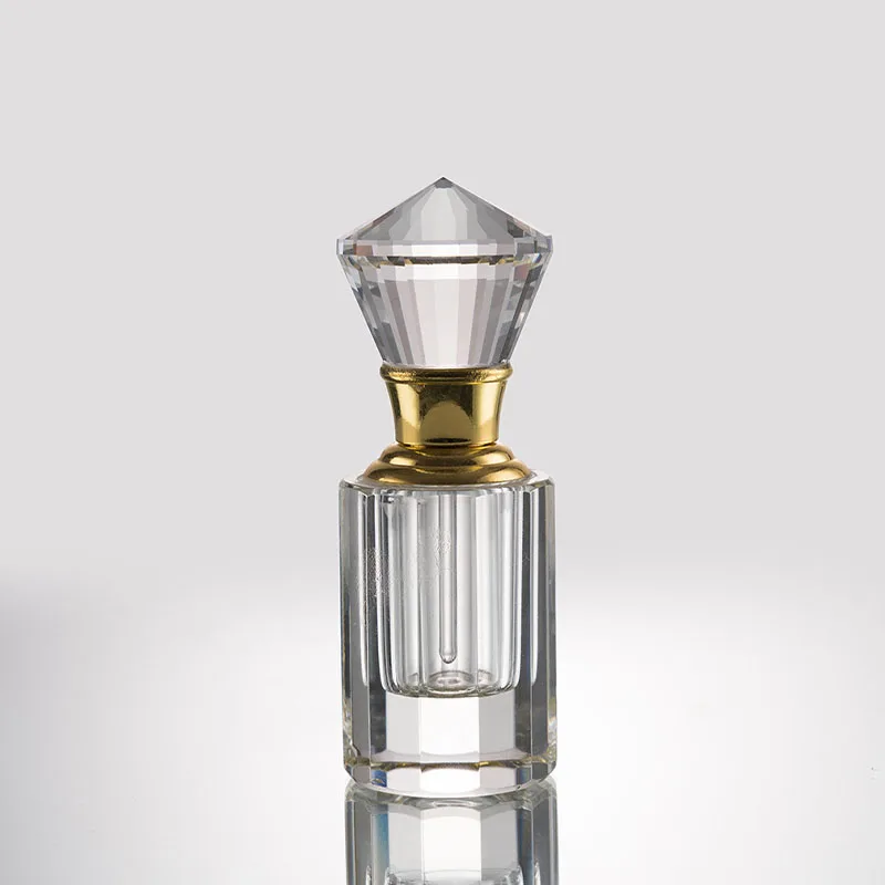 Professional Crystal Factory Wholesale Small Capacity 1ml Agarwood Essential Oil Perfume Sub-packing Crystal Bottle