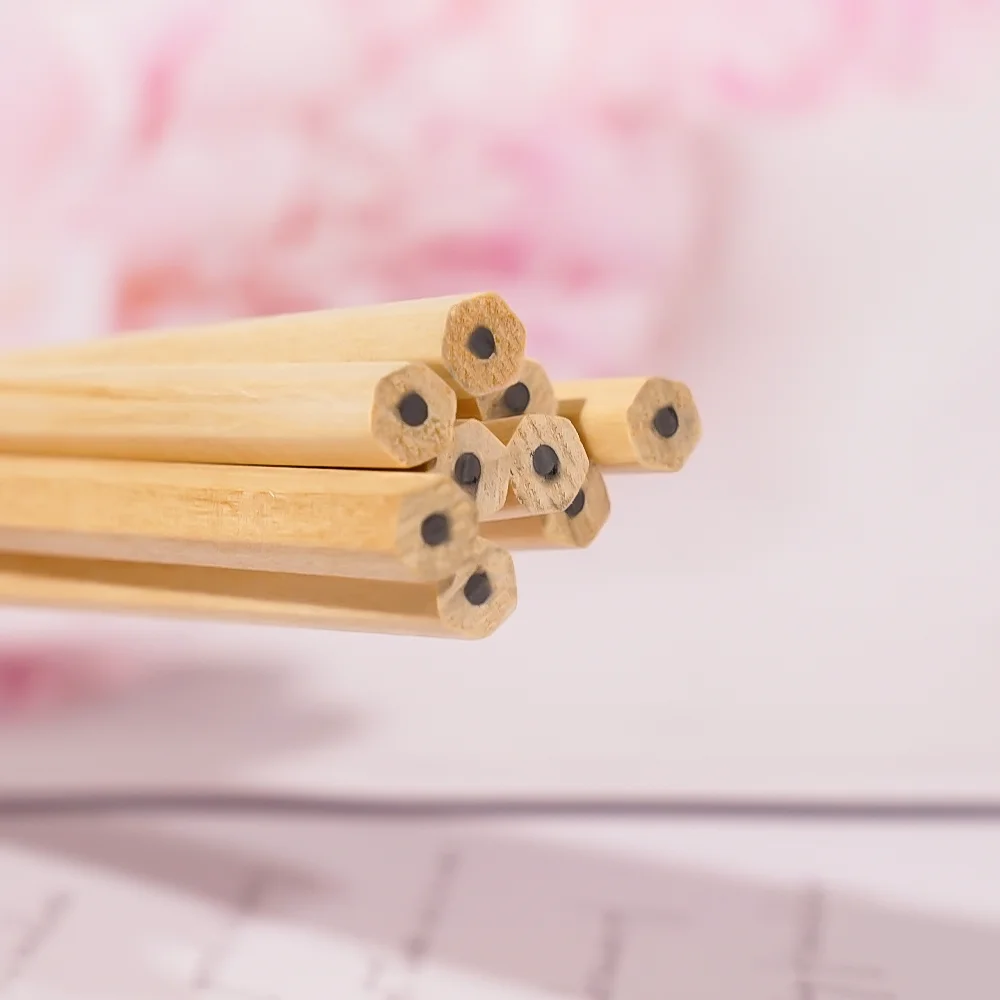 Cheap Promotional Custom Printed OEM Round Barrel Pencil Natural Wooden Standard Pencil For Kids