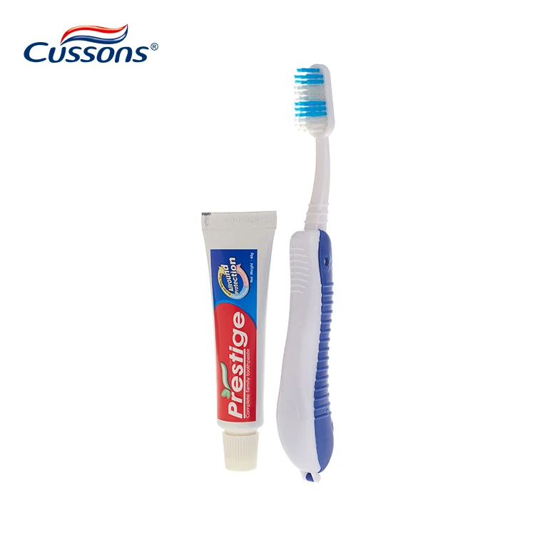 Лидер продаж наборы для путешествий зубная щетка с мягкой щетиной и зубной пастой внутри