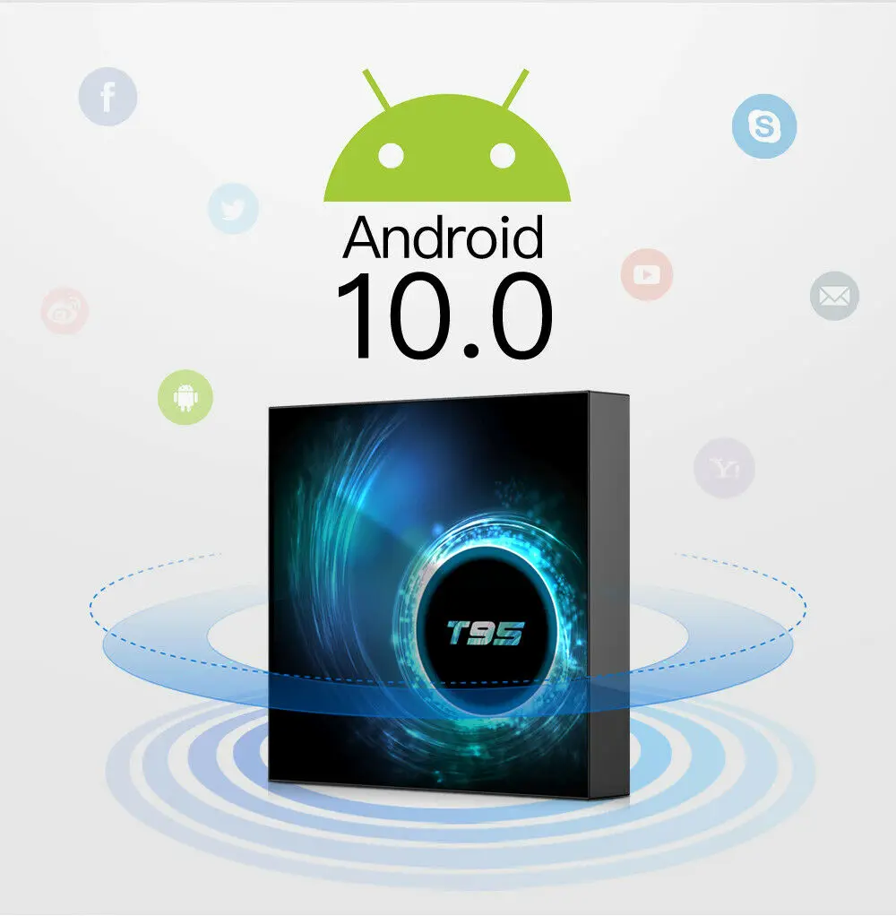  ТВ-приставка Travor T95 6K HD smart android 10 0 четырехъядерный wifi 4 Гб + 16/32/64 ГБ