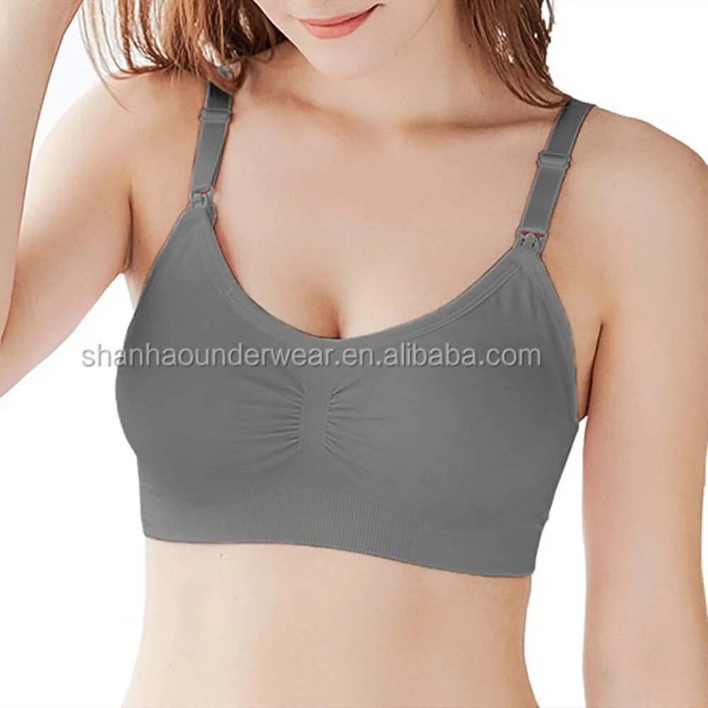 Womens seamless nursing bra breastfeeding sleep bralette wirefree maternity brasisser Asian size
