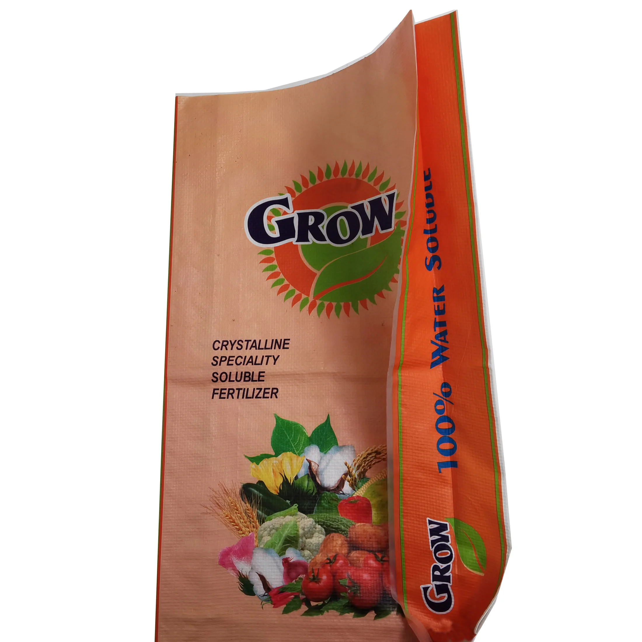 50kg pp woven chemical fertilizer bag with lamination