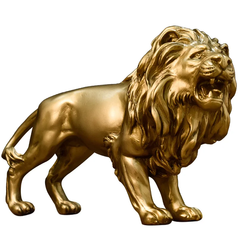 Nordic Creative Resin Animal Wolf Polar Bear Lion Horse Resin Craft Home Wine Cabinet Office Animal Set Decoration Resin Craft