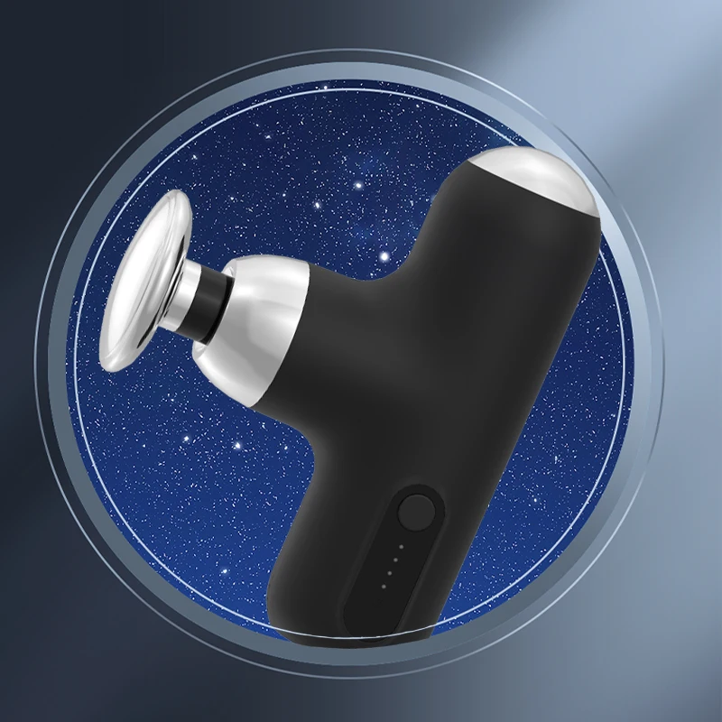 Hezheng High-Quality Deep tissue Massager: 4-Head, Handheld, Portable, for Fascia, Cordless Mini Massage Gun with hot compress