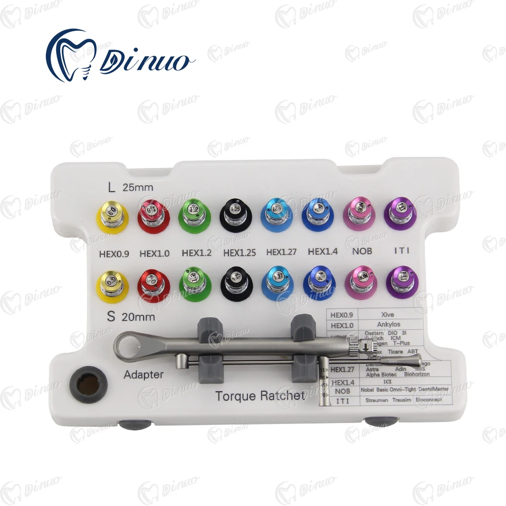 Dental Instrument Implant Screw Driver Kit Universal Torque Wrench