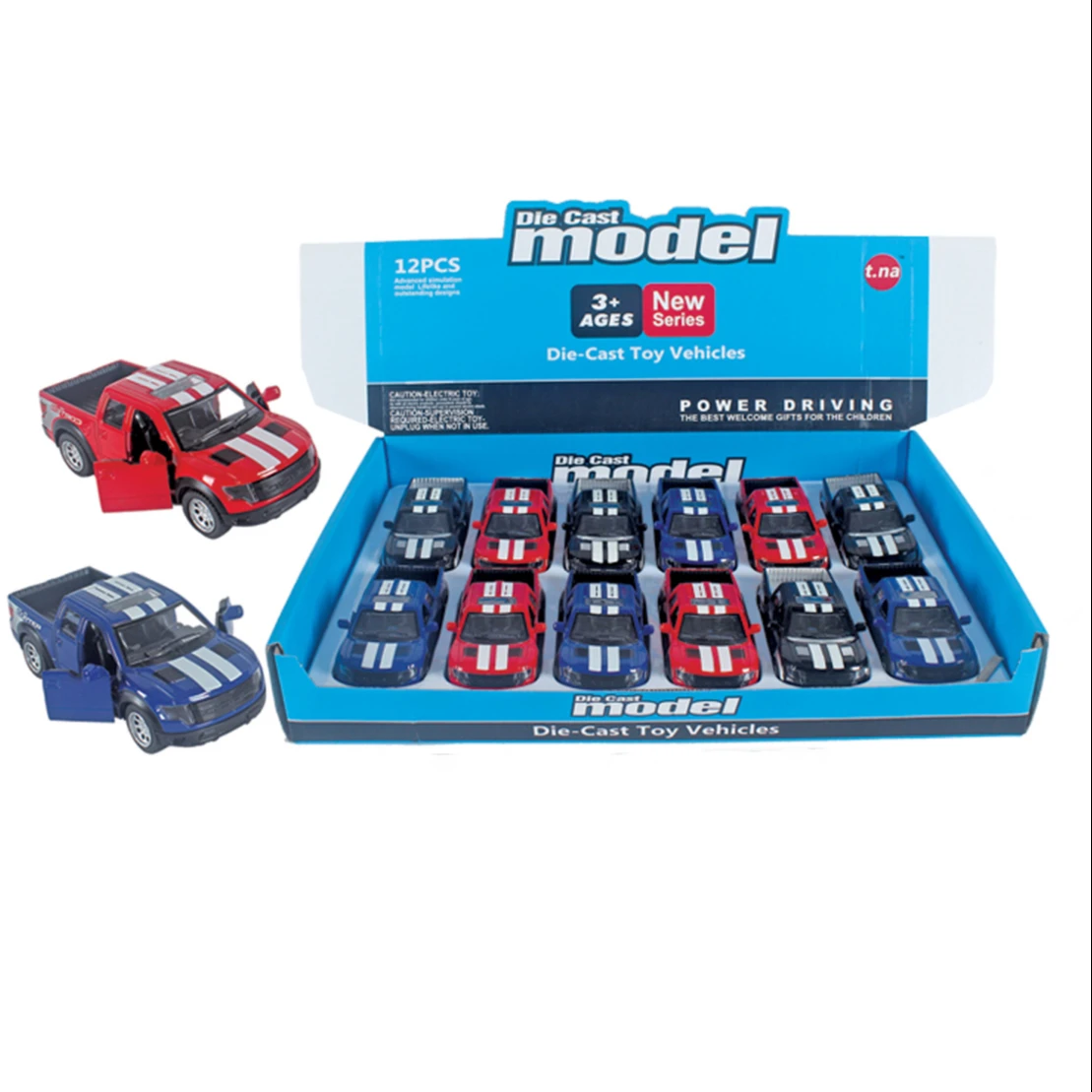 1:32 Diecast Pull Back Kids Mini Alloy Sliding Toy Car Simulation Alloy Car Model Pickup Truck Toy Car