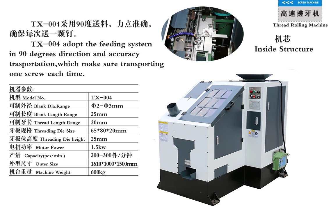 TX-6R Thread Rolling Making Machine Taiwan Quality