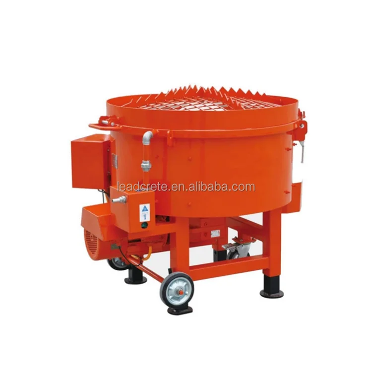 Portable cement mixer castable 250 kg wear resistant steel line refractory pan mixer