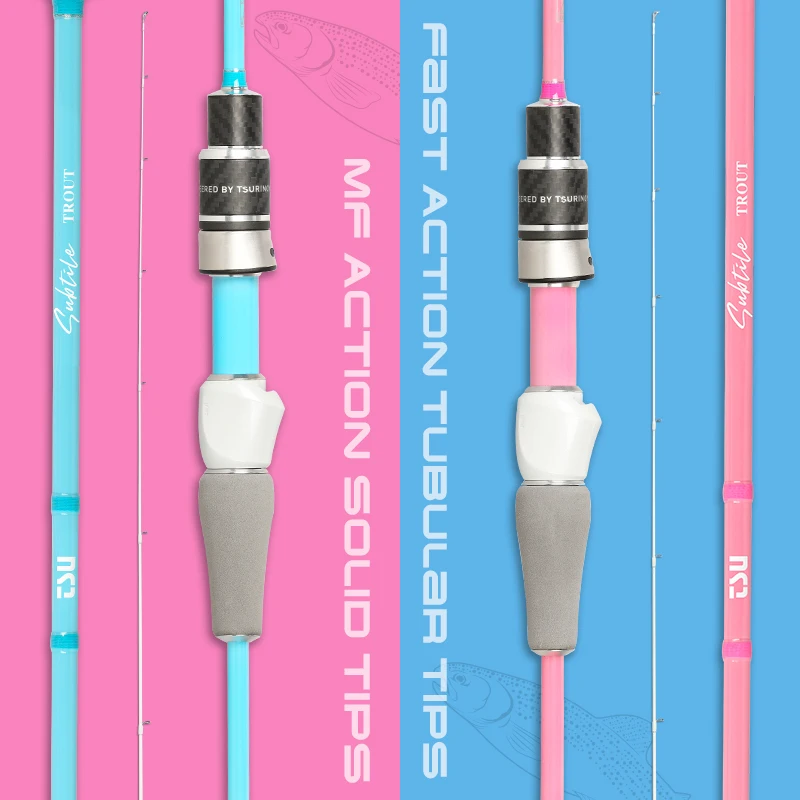 TSURINOYA Trout Game Spinning Fishing Rod SUBTILE 1.59m 1.68m 1.8m 1.89m S532UL S562UL S602UL S632UL FUJI Guide Stream Rod