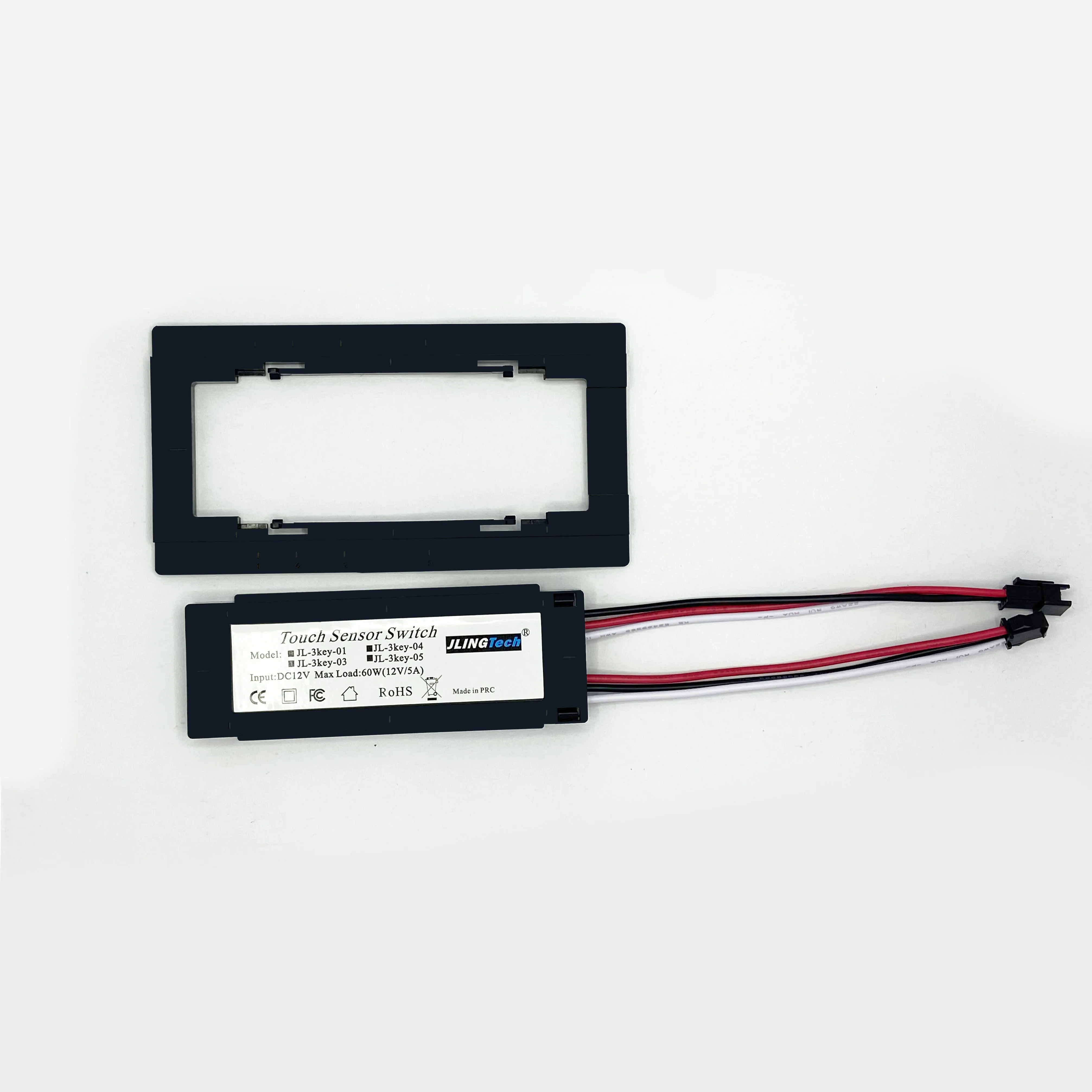 Bathroom glass mirror magic mirror touch switch induction series three key switch