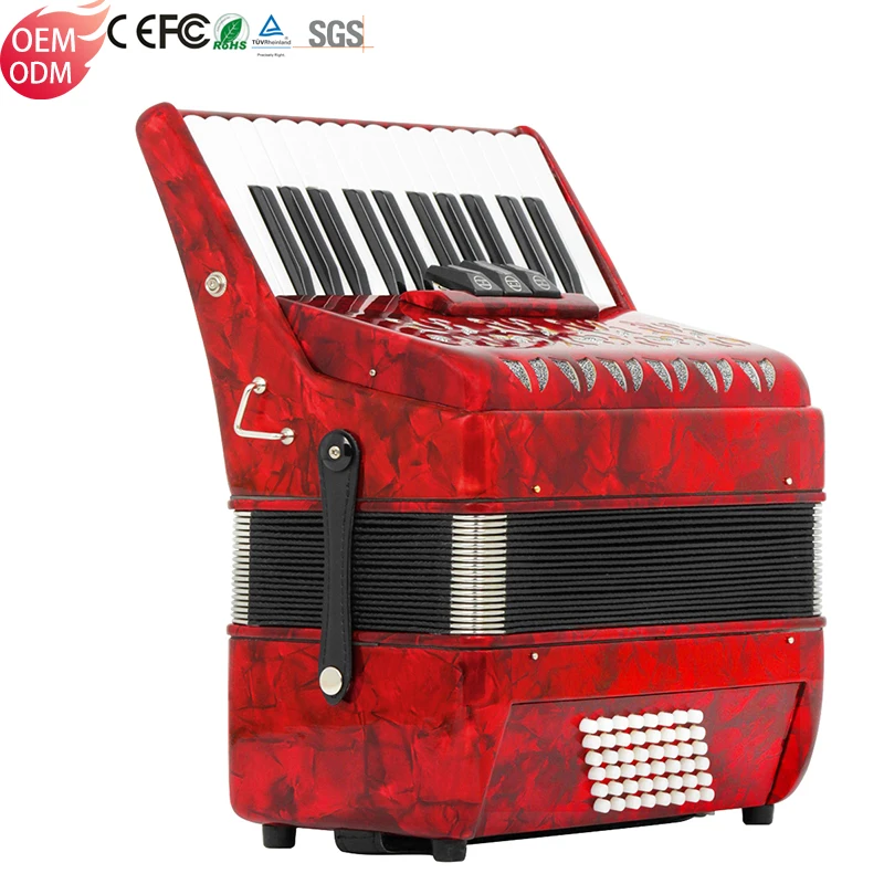 Musical instrument piano accordion 34 button accordion diatonic accordeon