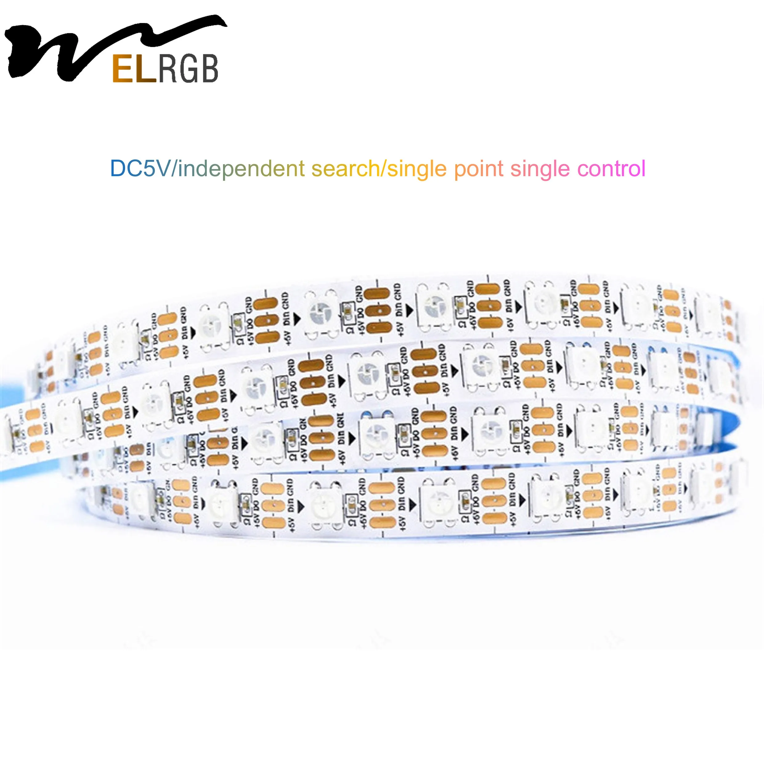 Full Color  smd5050 60leds/m Flexible smart led Light Strip  Addressable addressable digital rgb Flex Led Strip Light