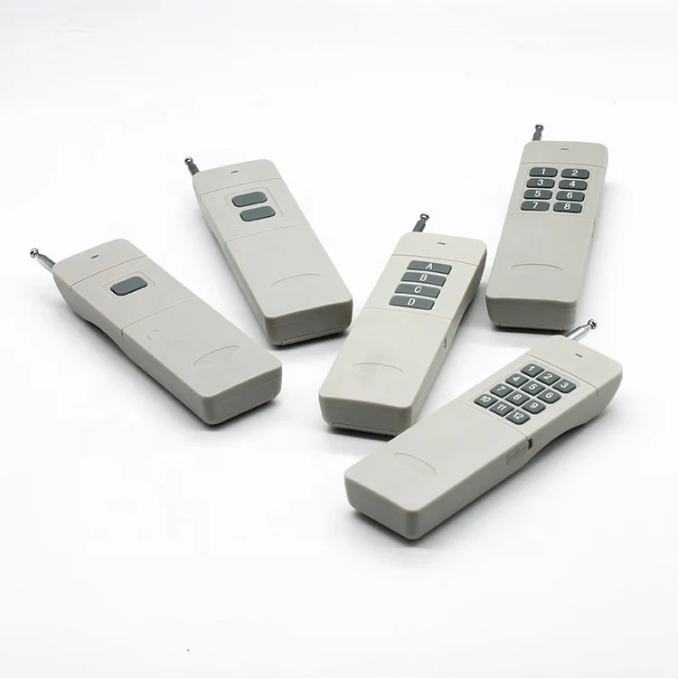 12 Keys RF 433Mhz Long Distance 3000 Meter Remote Controls for Water Pump Electric Motor LED Lamp Long Range Control