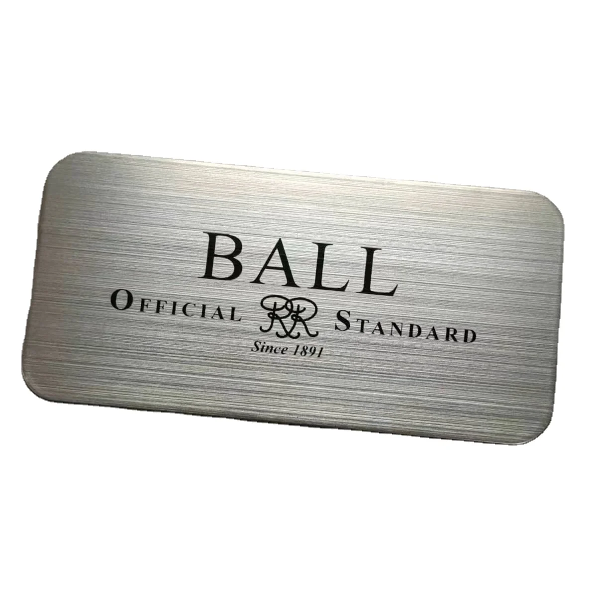 Brushed Surface Metal Nameplate Custom Aluminum Stainless steel Logo Plate Silver Steel Plaque