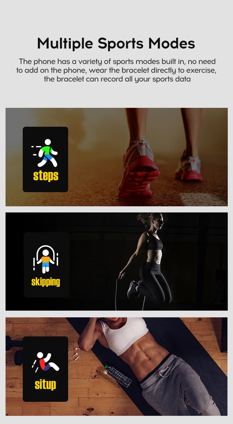 
116 Plus Smart Watch Multifunctional Sports Bracelet Smart Wristband IP67 Heart Rate Fit Bit Smart Digital Watches 