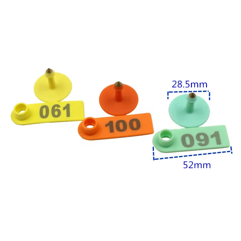 Customize Copper Metal Head TPU Animal Earring Tags Laser Goat and Sheep Ear Tag